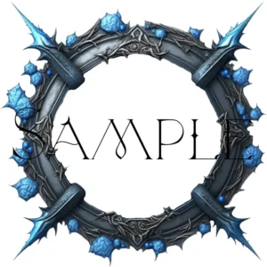 Magic Blue Crystal Token Frame