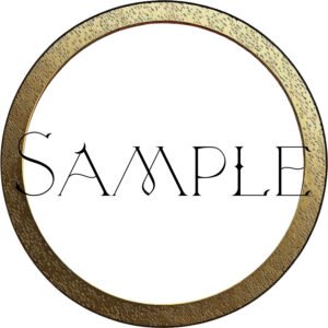 Gold Metal Token Frame