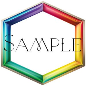 Hex Soft Rainbow Token Frame