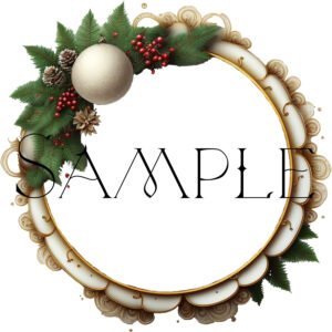 Holly Wreath V1 Token Frame